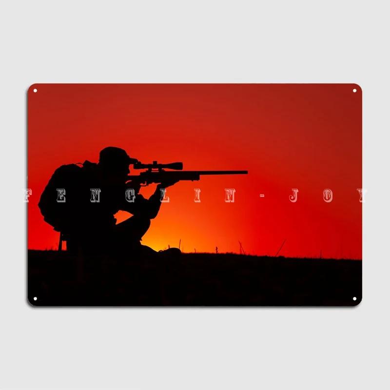 

Commando Sniper Aiming Metal Sign Wall Cave Club Bar Create Plaques Tin Sign Poster 20x30cm（7.8x11.8inch）