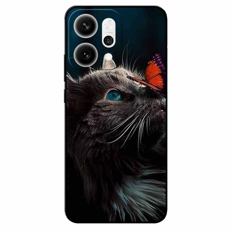 For Oppo Reno14 Pro/ Reno14 5G Case Black TPU Silicone Back Cover Case For Reno14 Pro 5G PKZ110 Bumper Phone Funda Reno14 PLA110