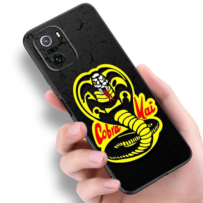 Cobra Kai Schlange Schwarz Silikon Handyhülle Für Xiaomi POCO X3 X4 NFC F5 M3 M4 M6 X5 X6 Pro F3 F4 GT 5G C55 C65 M5