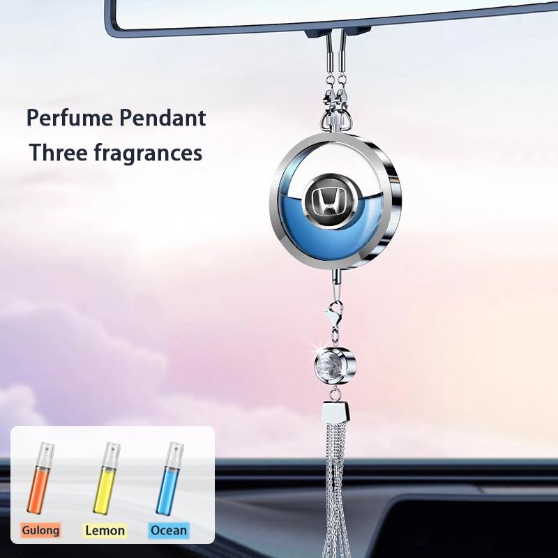 Car Diamond Perfume Pendant For Honda Civci FIT CRV Accord Jazz HRV Dio Stepwgn Interior Hanging Pendant Fragrance Accessories ZM4