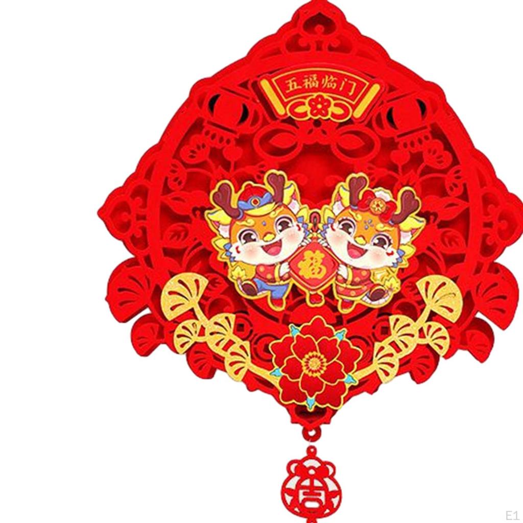 Chinese Year Hanging Decoration Charm Tassel Ornament Lunar Pendant Fu Character