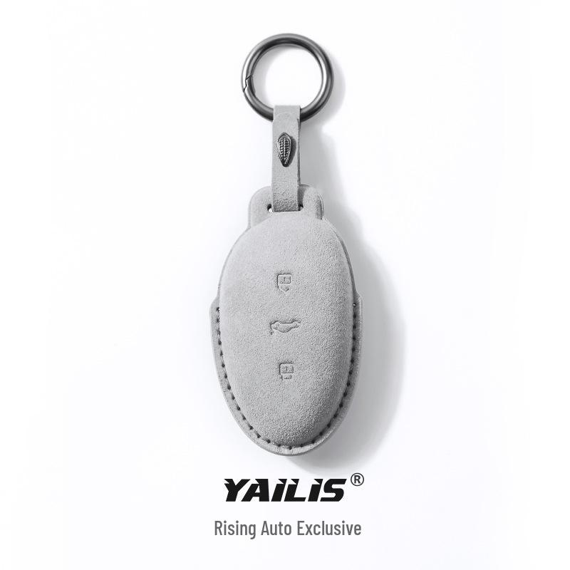 MARVEL R Rising F7/R7 Suede Car Key Case with Protective Shell & Buckle