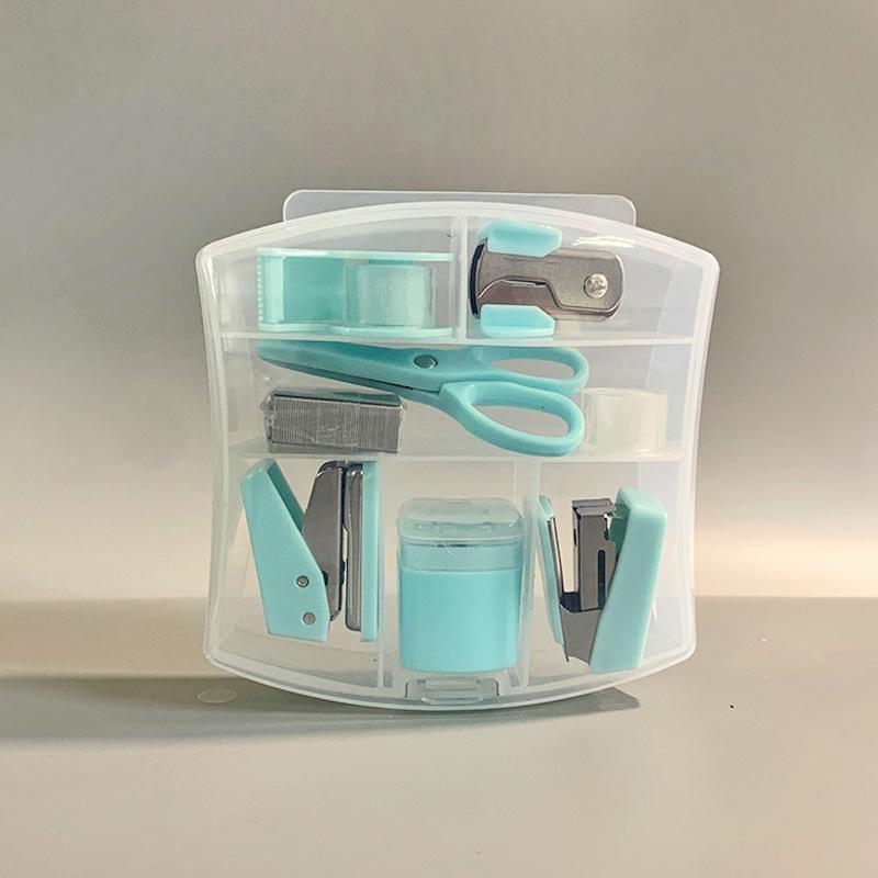 

Makaron Mini School Supply Kits Mini Office Supply Kits, Includes Mini Stapler,Scissors, Staple Remover, Staples, Tape Dispenser