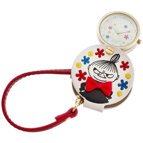 Fieldwork Moomin Pocket Watch with Bag Charm and Little My Magnifying Glass (Mom008-4) for Women