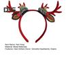 Realistic Deer Antlers Headband Adults Kids Soft Fabric Durable Construction Reindeer Design Christmas Hair Hoop
