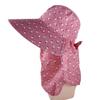 Brim Outdoor Mother Sun Hat Cover Face Women Sun Hat Bucket Hat With Neck Flap Summer UV Protection