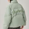 Skechers Warm Waterproof Anti-Static Lightweight Casual Sports Jacket Women Outerwear Light-Gray L425W019-05CQ