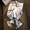 Natural Real Silk Scarf Women  Bandana Scarves Wrap Kerchief Mulberry Spring Fashion Luxury High Quality Hijab 14*145Cm