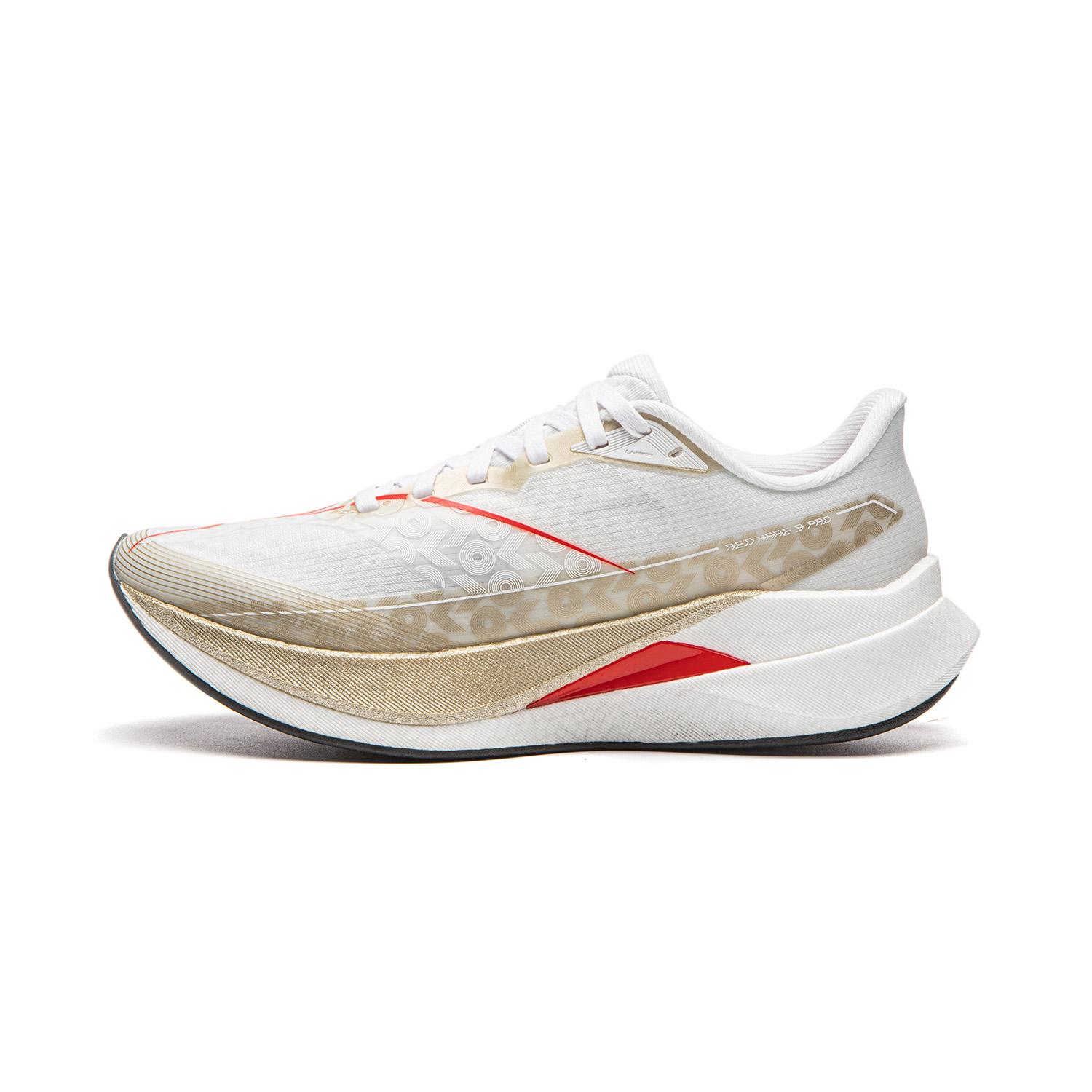

Li Ning Red Hare 9 PRO PU, Textile Cushioning Abrasion Resistant Low top Casual Running Shoes Women s White Gold ARPW002-15 37