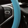Blue Car Steering Wheel Cover: Universal RPKEY 13.5 To 15 Inches Silicone Steering Cover Compatible With Most Car Models Fit For Round D Shape