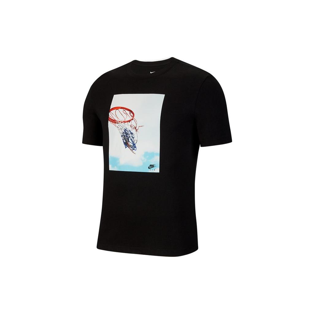 Nike T Shirts Men's Black Crew Neck Moderate Straight Fit CK9514-010