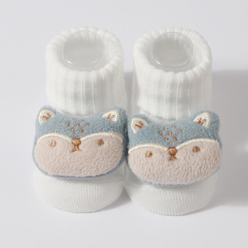 Baumwollstricksocken für Babys mit Zeichentrickfiguren Unisex Babysocken Cartoon-Themenstricksocken für Jungen Mädchen
