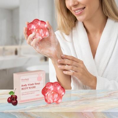 Pootvormige Douchezeep Gladmakend Reinigend Verwijder Vuil Vervaag Pigmentatie Rijk Schuim Langdurig Aroma Hydraterend Verfrissend Douchegel