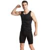 Herren Schweiß Sauna Weste mit Frontreißverschluss Doppelt verstellbaren Gürteln und Wärme speicherndem Stoff Perfekt für Fitnessstudio Training Körperformung