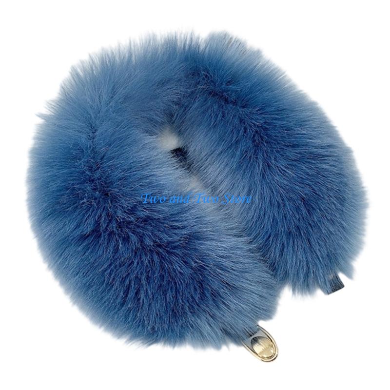 HX6F Nylon Artificial Furs Design Scarf Comfortable Neck Protector For Harsh Winter Days