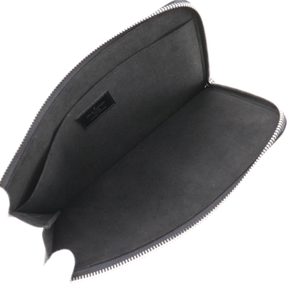 LOUIS VUITTON Pochette Jules PM Clutch bag R99303 Nomad Noir black Calfskin unisex Used