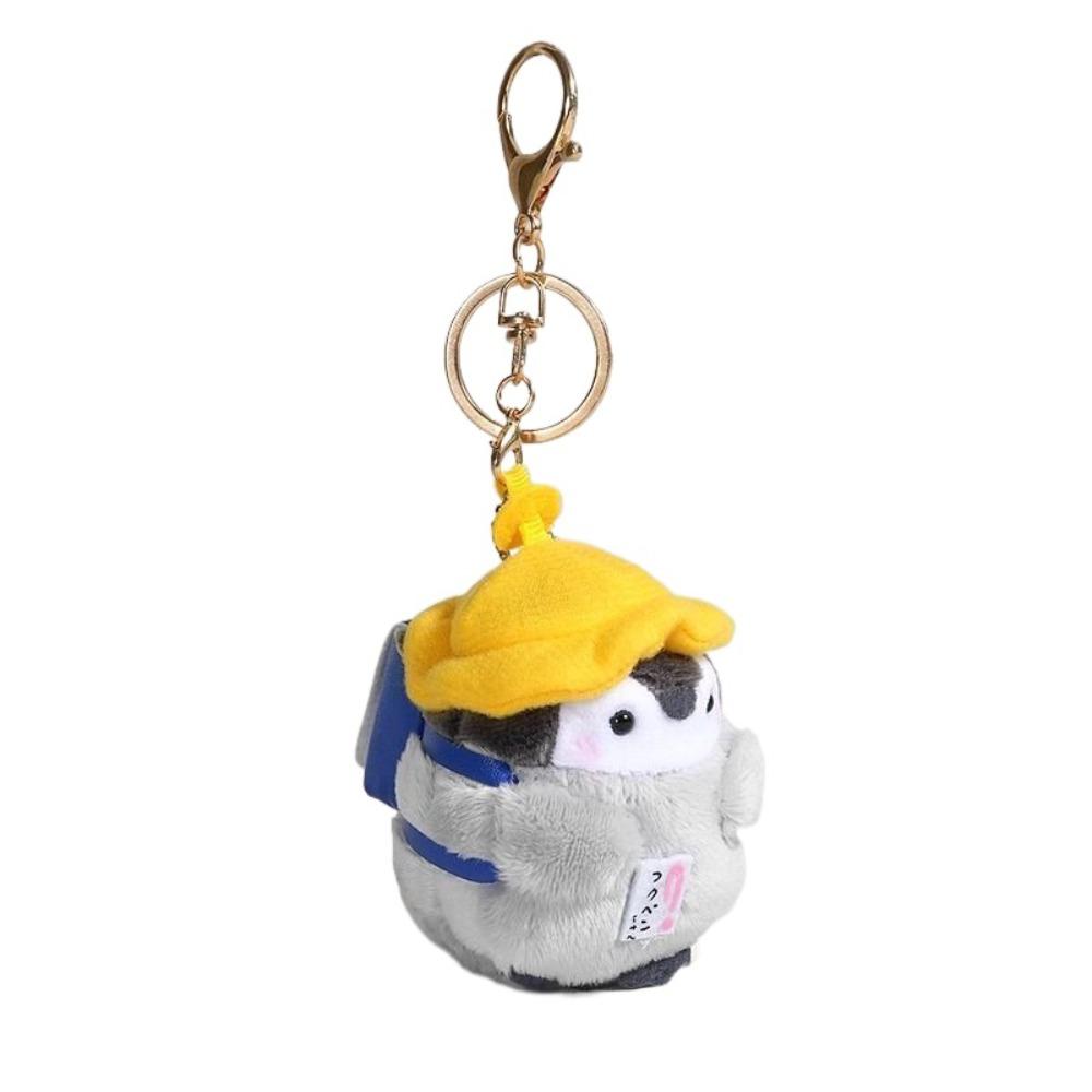 Collection Penguin Doll Bag Pendant Fluffy Plush Penguin Keychain  Backpack Decoration