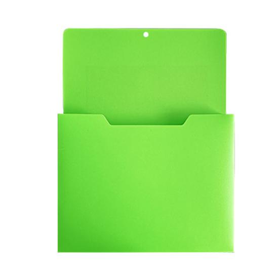 Plastic Document Pocket File Holder with Large Magnetic Back, Wall Hanging Folder for Whiteboard Organizer, A4 Paper Organizer Case Refrigerator