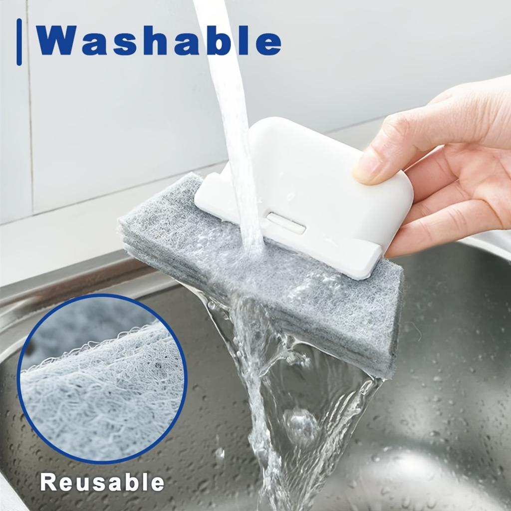 1Pcs Window Groove Cleaning Cloth Brush Slot Hand-held Door Gap Keyboard Kitchen Floor Gap Household Cleaning Tools