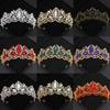 Baroque Crystal Tiaras and Crowns for Women Rhinestone Prom Diadem Headband Bridal Wedding Hair Accessories Jewelry Crown Tiara
