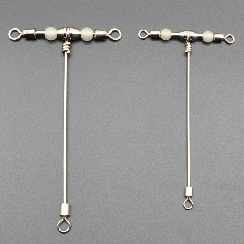 10Pcs High Strength Rolling Round Bearing Snap Fishing Barrels Swivels with Locking Snap Fishing Baits Connectors Clip
