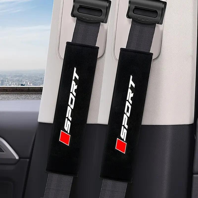 2PCS Car Seat Belt Shoulder Cover Printed Sports Shoulder Cover Soft and Comfortable Car Seat Belt Cover Universal