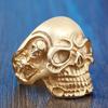 Anelli a Teschio Gotici Multistile per Uomo Acciaio Inossidabile Biker Motociclista Gioielli Anello Festa di Halloween Dropshipping