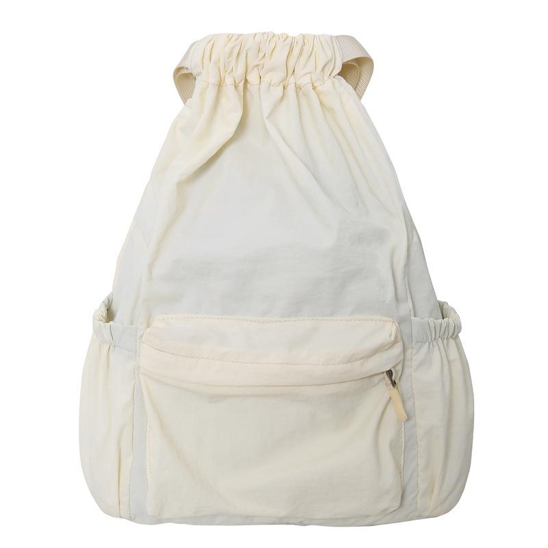 

Сплошной цвет, мужской рюкзак, женский карман, большая вместительная дорожная сумка, студенческая школьная сумка бежевый