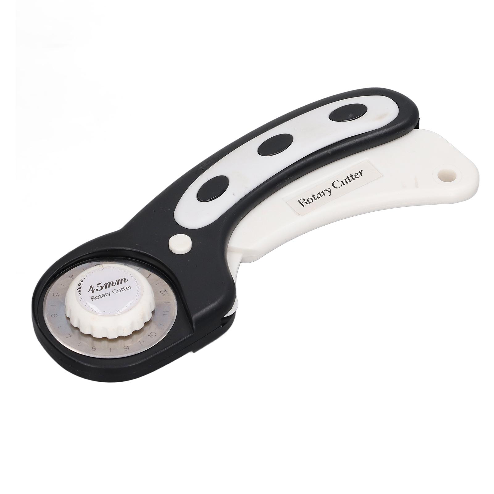 

Дисковый нож Черный Сменные лезвия Кнопка безопасности Изогнутая ручка Пластик Нержавеющая сталь Ткань