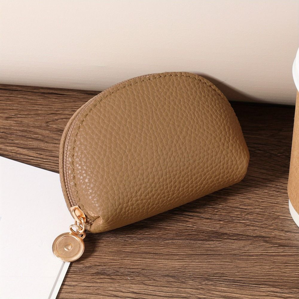 Portable Card Storage Pouch PU Leather Women's Wallet Casual Coin Storage Bag  Women Men