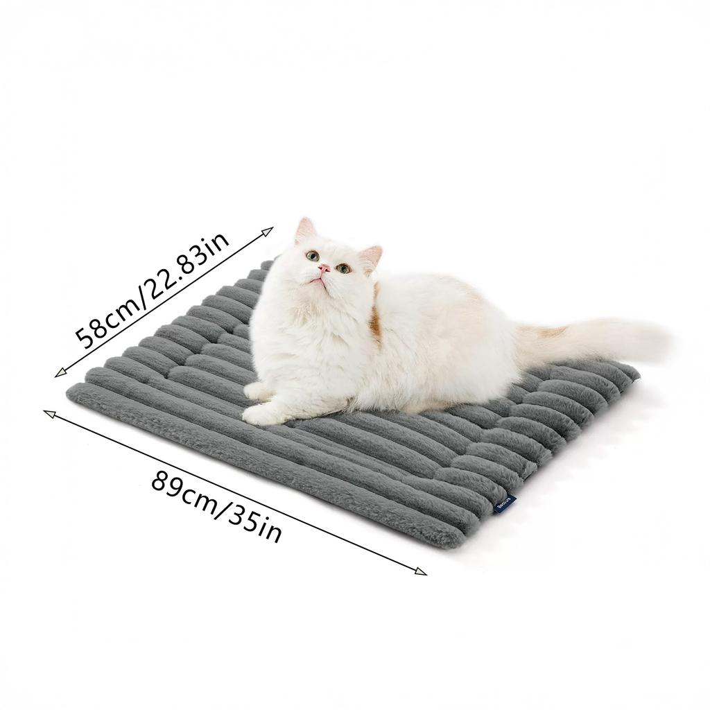 Universal Pet Sleeping Pad Fur Dog Cat Universal Comfort Warm Mat With Non Slip Bottom Soft Warm Cat Dog Cushion For Home Use