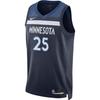 Nike Minnesota Basketball Jerseys Unisex Dark Navy Blue V Neck Moderat