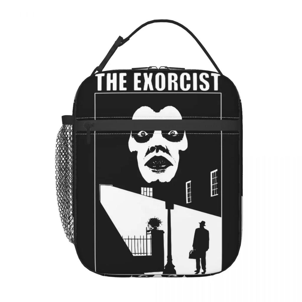 Der Exorzist Gruselfilme Isolierte Lunchtaschen für Männer Frauen Exorzist Believer Essen Tragbare Kühlbox Thermische Brotdose Für Die Schule