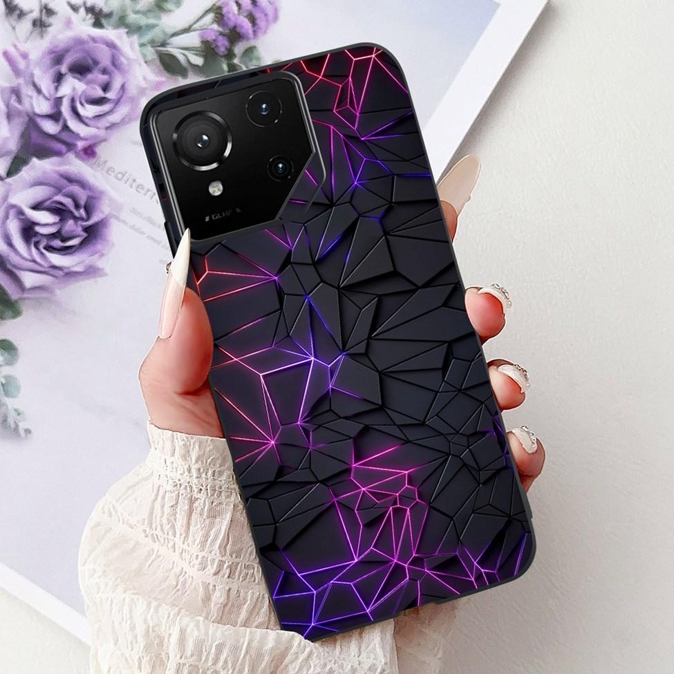 For Asus ROG Phone 9 Pro Back Cover For Asus ROG Phone 9 Case Silicone Cute Cat Luxury Love Funny Painted Shockproof Bumper