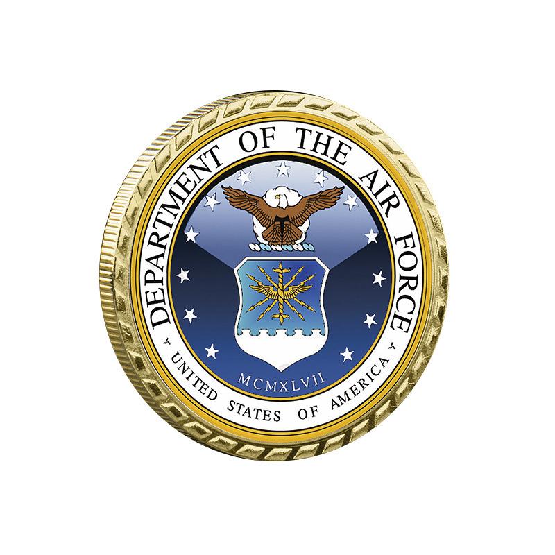 United States Space Force Challenge Coin Und Heros Valor Gebet Für Mut Münze Souvenirs Münzen Vergoldet Dekorationen