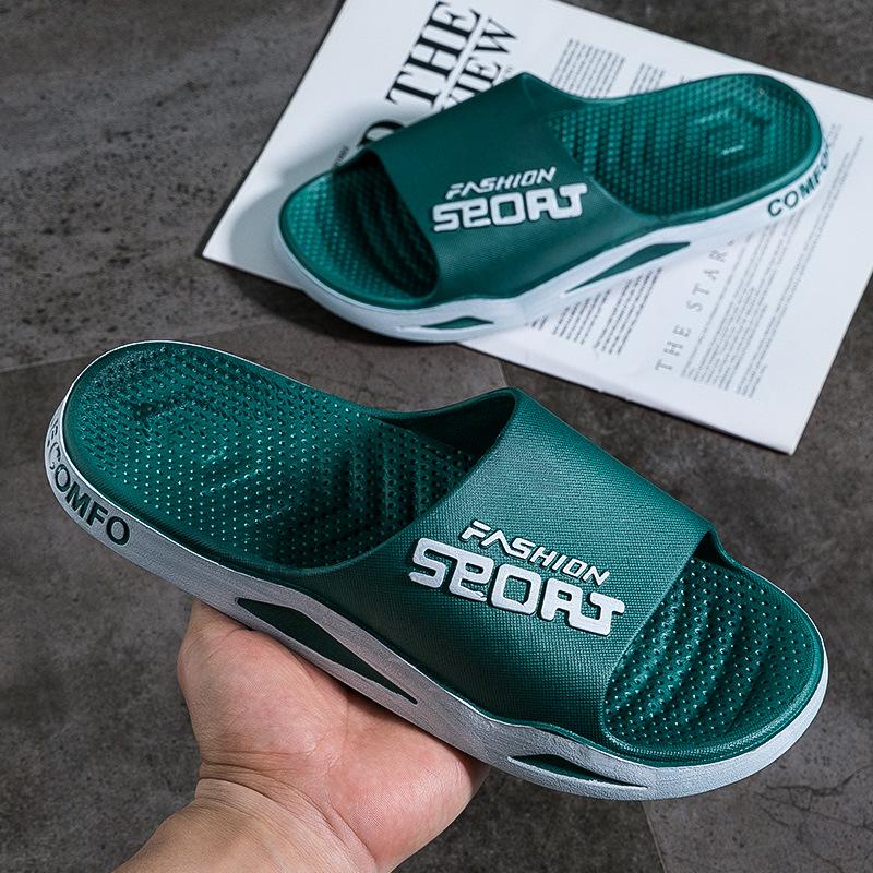 Outer slippers summer men's indoor home non-slip home silent senior women's sandals men's summer