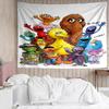 1PC Se-same Characters Tapestry Accessories Playroom Tapestry, for Bedroom,Livingroom, dormitory Room Wall Decor Fan Birthday Gifts