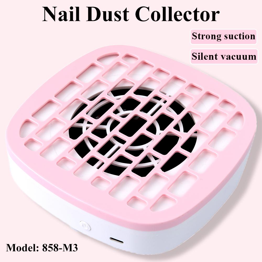 New Nail Dust Collector Extractor Fan For Manicure Machine Powerful Nail Vacuum Cleaner With Remove Paper Filter Nail Equipment
