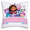 Cartoon Gabbys Kawaii Pillow Covers Cartoon Sofa Decorative Home Doublesided Printing Short Plush Cute Cushion Cover