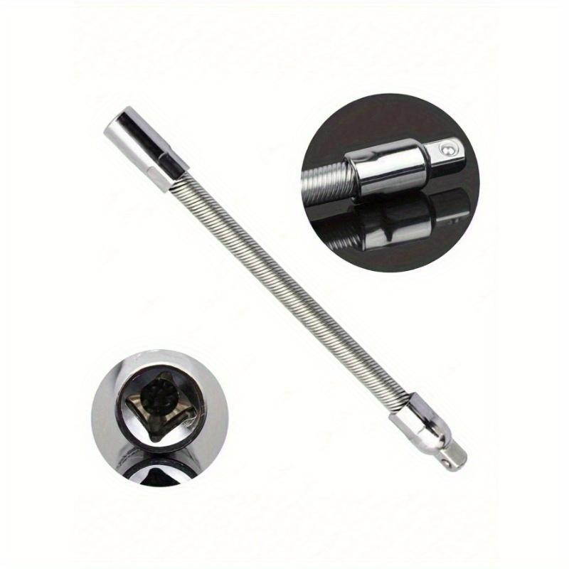 1pc 1/4" Flexible Socket Adapter, Extension Rod Ratchet Wrench Drive Socket For Electric Drill Tool Accessories, Tools For Men