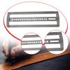 Belt Positioning Auxiliary Ruler End Tool Leatherwork Handcraft DIY Cutting Punch Hole