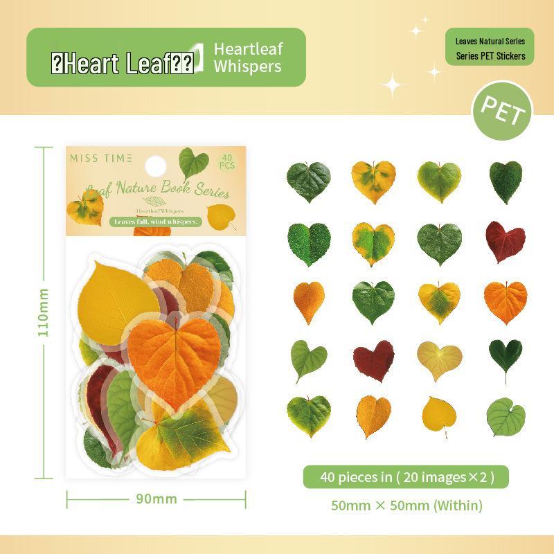 Shí Guāng Leaf Natural Series: Tree-Themed Journal Scenery Stickers (6 Styles)