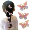 5pcs/set Butterfly Hair Clips Sweet Women Gradient Compact Hairpins Mini Infant Girls Cute Colors Barrette Headwear Attachments