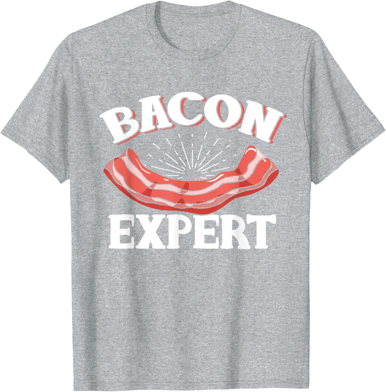

Bacon Expert Food Lover Funny Graphic Printed Women Casual TShirt Short Sleeve Round Neck Top Summer Women Clothing S
