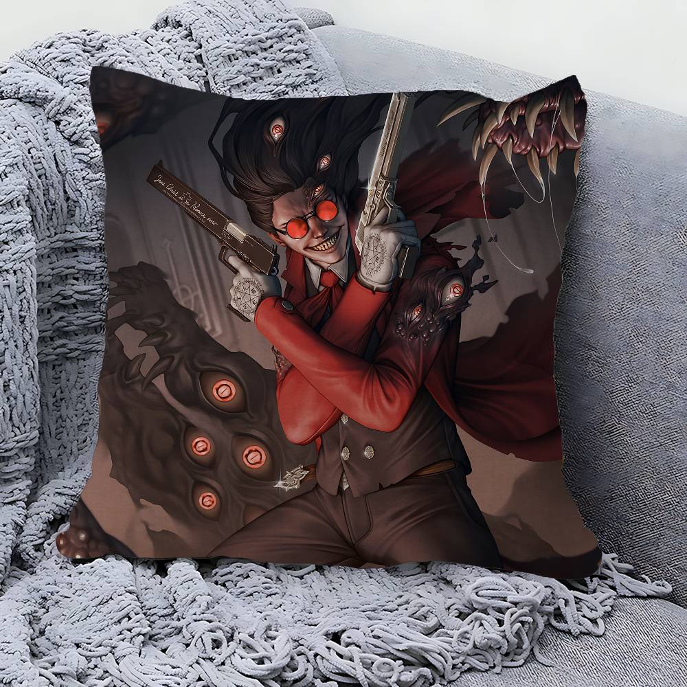 H-HellsingS Anime Pillow Gifts Home Office Furnishings Bedroom Sofa Car Cushion Cover case 45x45cm