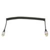 Mini HD Multimedia Interface Spring Adapter Cable 4K 60Hz 18 Gbps Extension Cable for Tablet Camera TV Monitor Mini