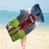 1Pc Of Personalized Beach Towel Featuring A Football Player - Made From Soft, Highly Absorbent Microfiber, Lightweight