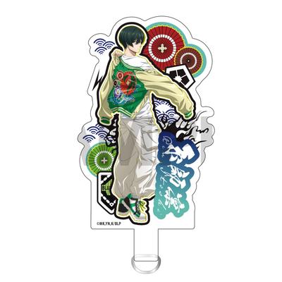 Blue Lock [Itoshi Rin] Schrift-Tab mit Illustration einer getragenen Sukajan-Jacke