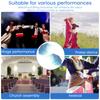 2Pcs Dance Worship Flags With Telescopic Poles Elegant Fan Props Eye-catching Dance Worship Flags Halloween Performance Props
