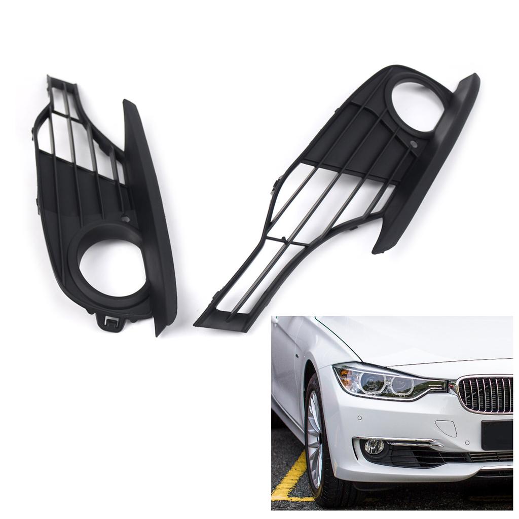 Left/Right Side Front Lower Bumper Fog Light Grille for F30 F31 2012-2015 Replace 51117255365 51117281919 Mesh Grille